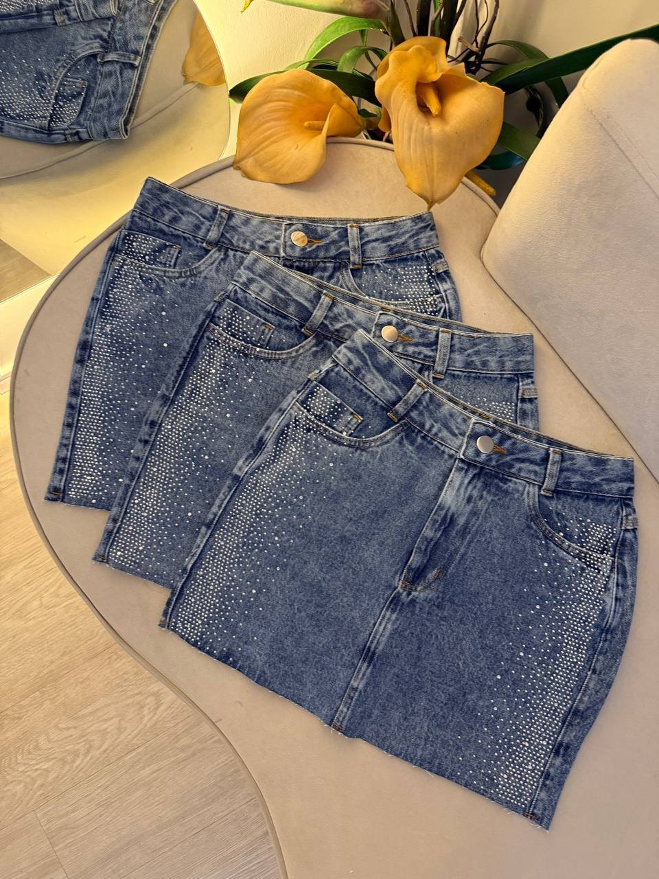 Saia  Jeans Babi