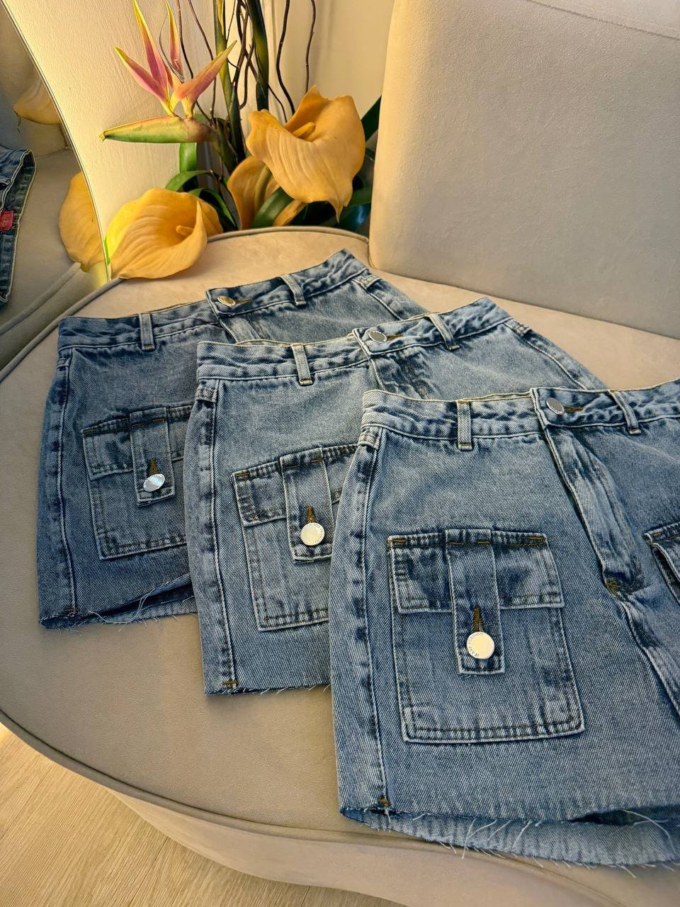 Short Saia Jeans Karla 
