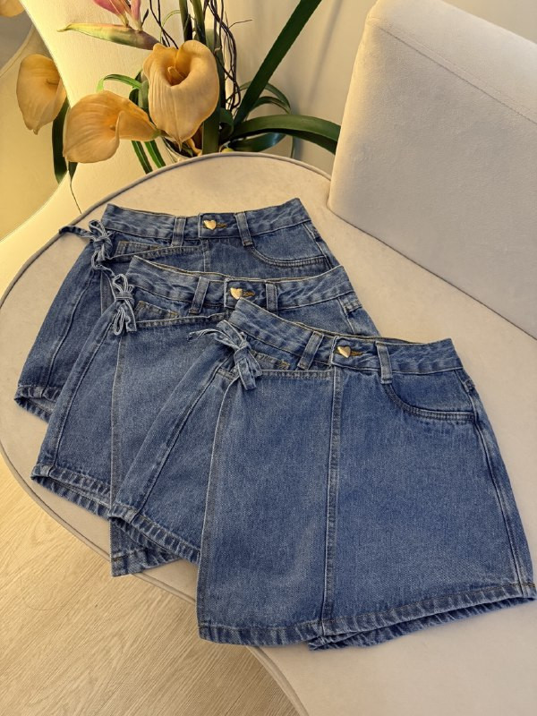 Short Saia Jeans Milena