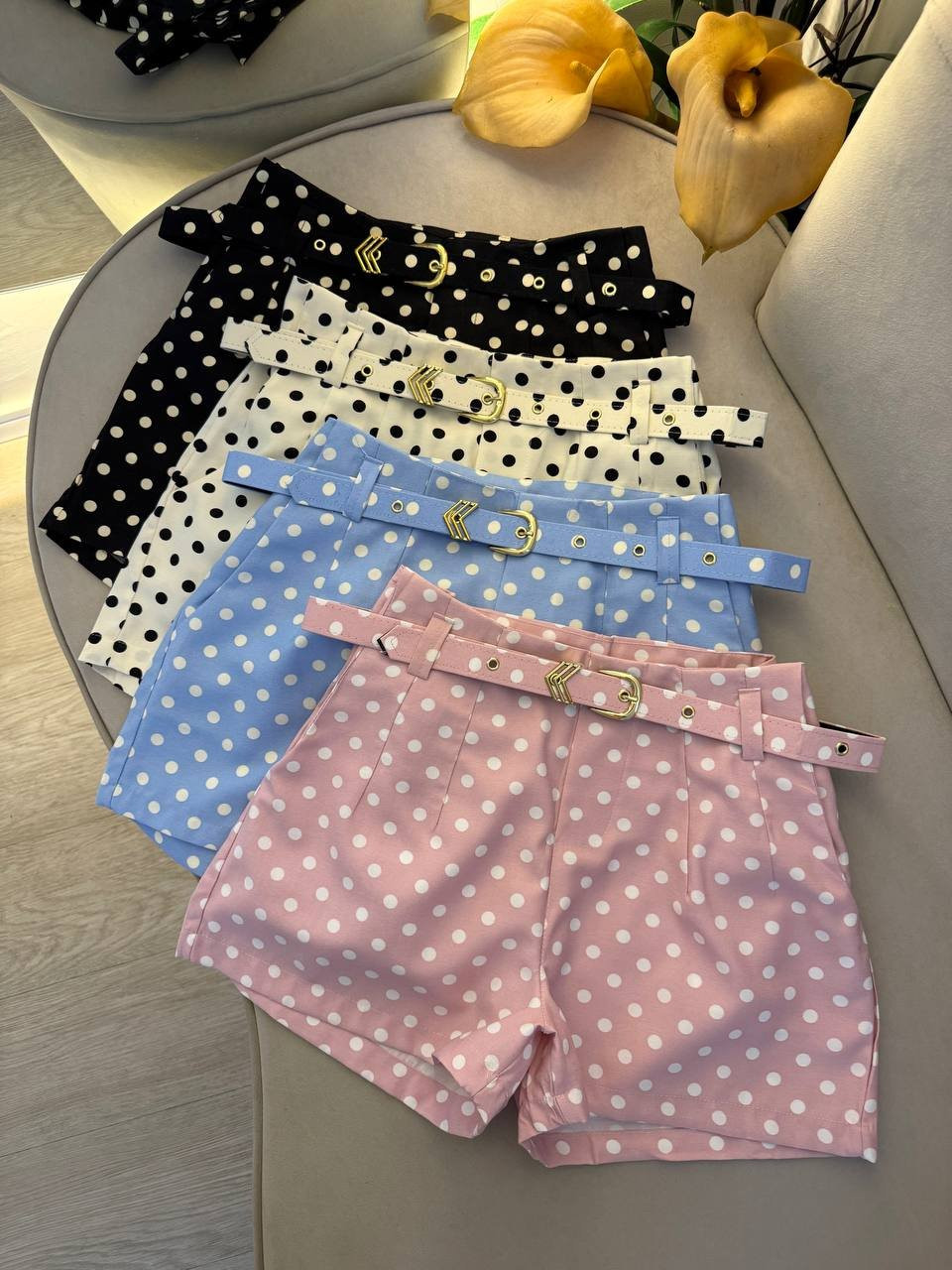 Short POA com cinto