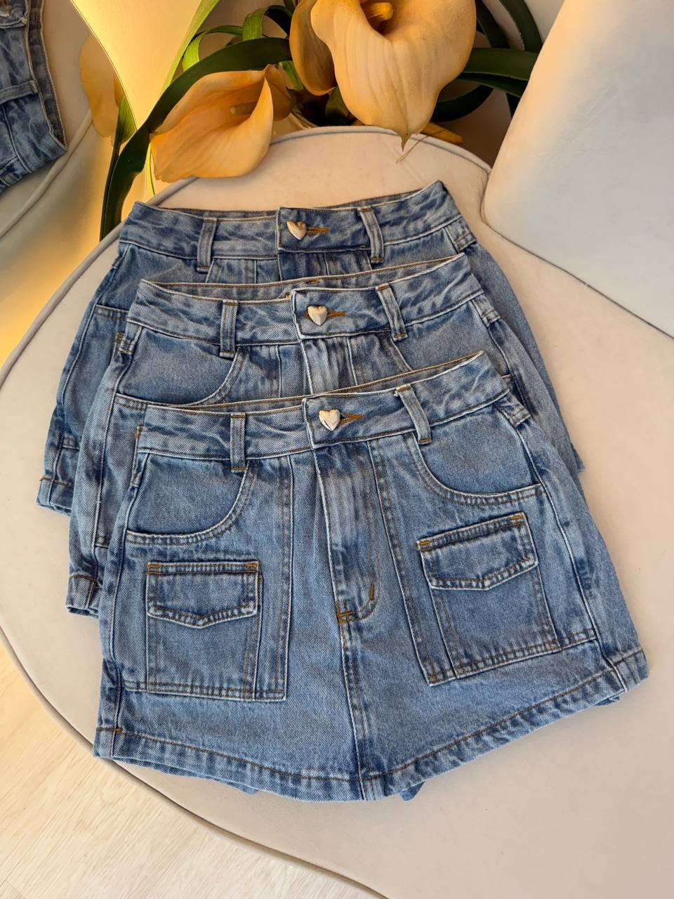 Short  Saia Jeans Mirela