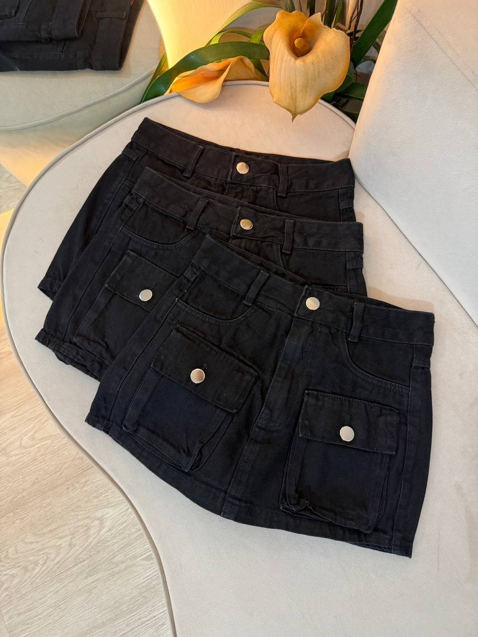 Short saia Jeans Kelly