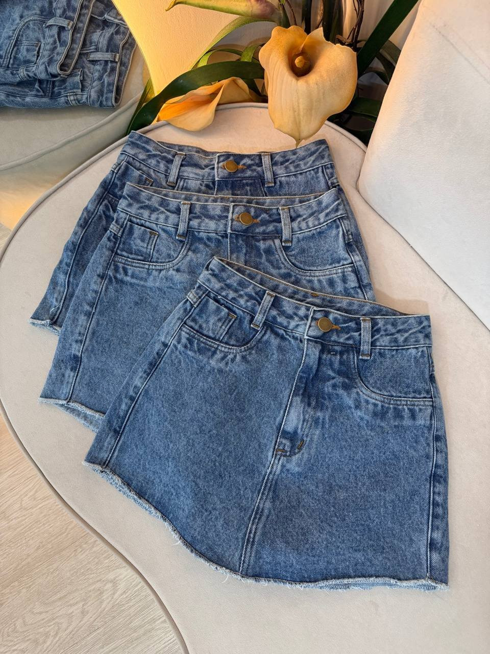 Short Saia  Jeans Duda