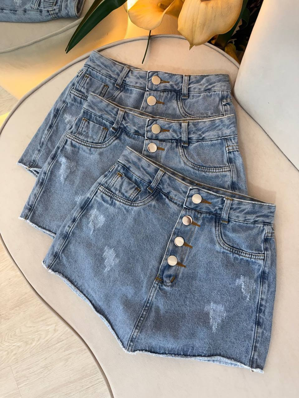 Short Saia Jeans Dayana 