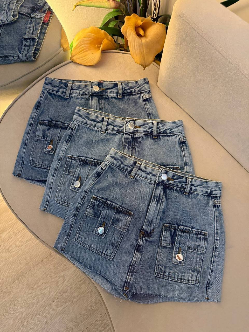 Short Saia Jeans Karla 