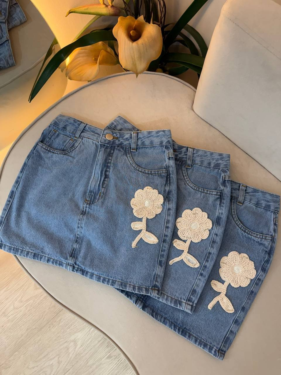Saia Jeans Paloma