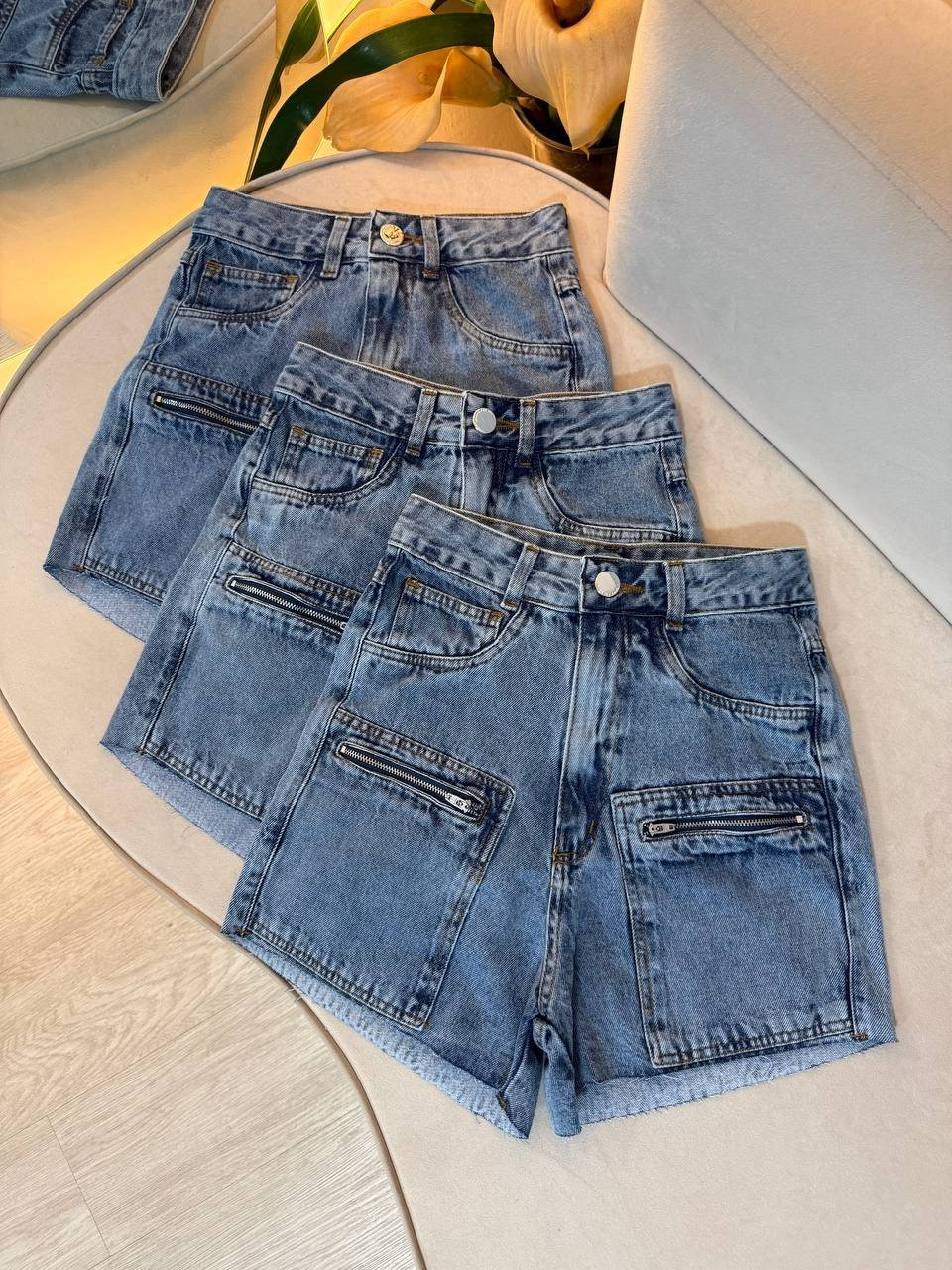 Short  Jeans Bia