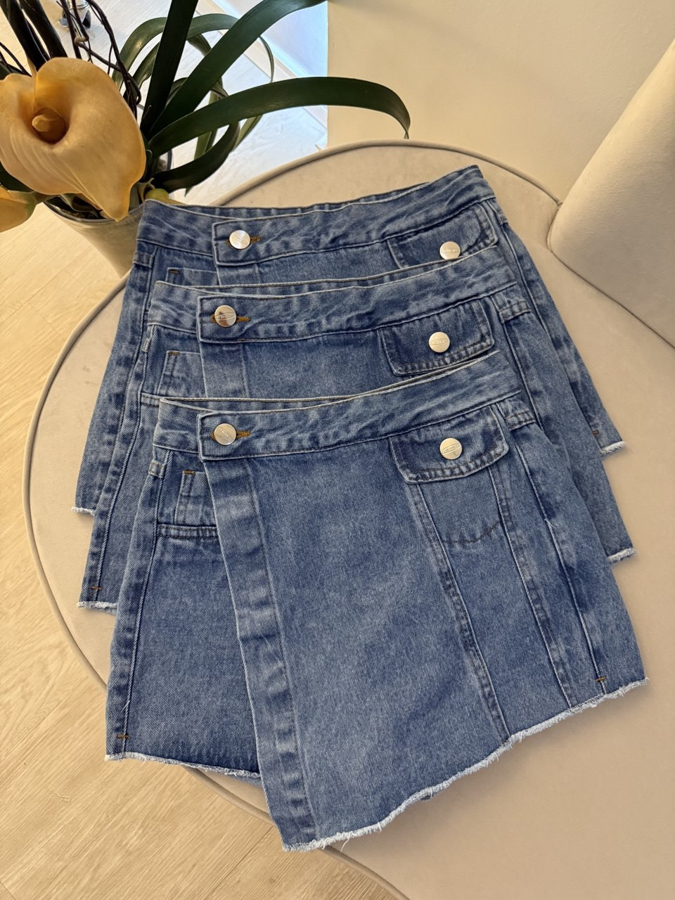 Short Saia Jeans Briza
