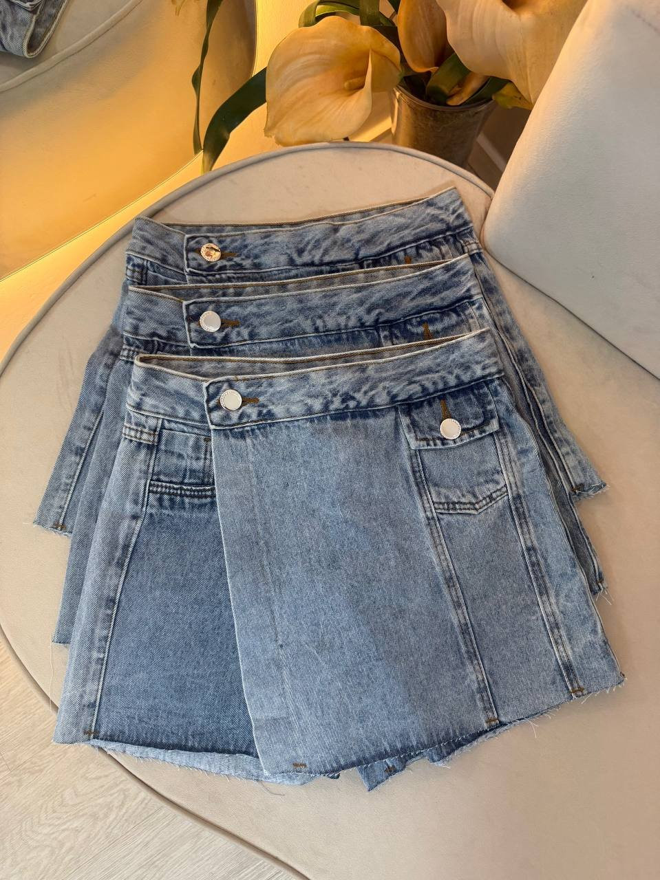 Short Saia Jeans Karla 
