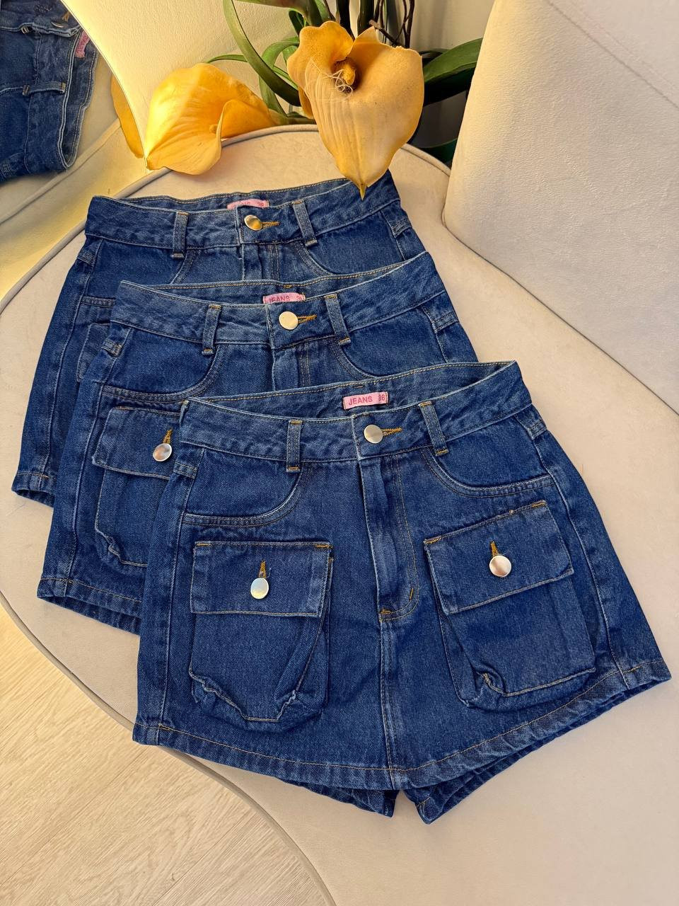 Short Saia Jeans Carla 