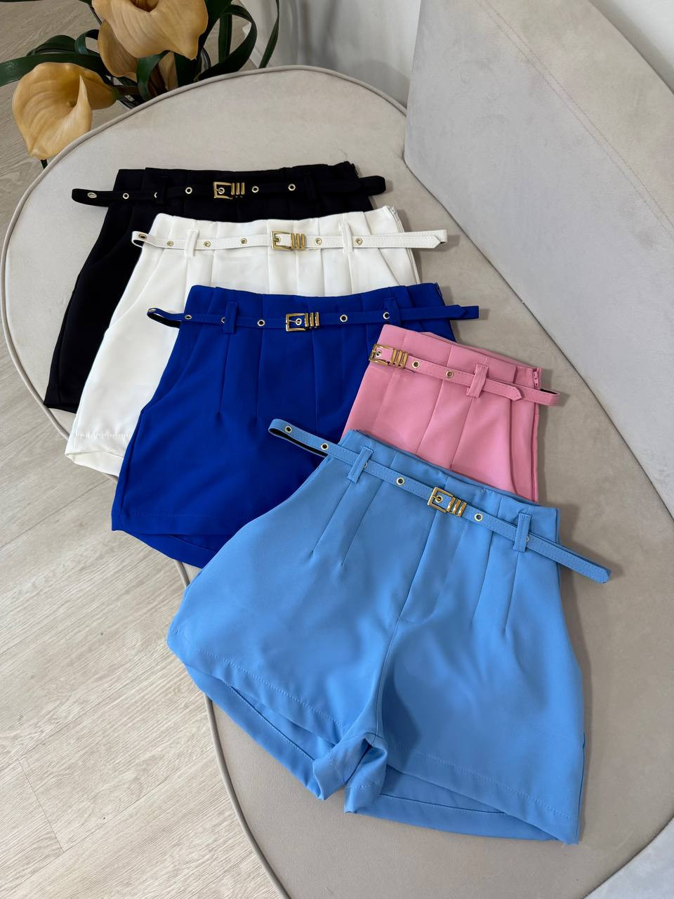 Short alfaiataria com Cinto