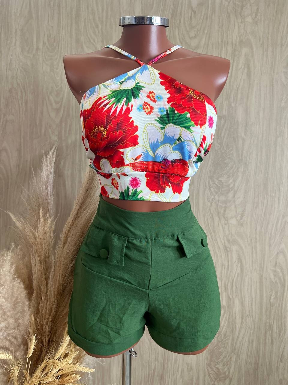 Conjunto ( cores pelo cropped) 