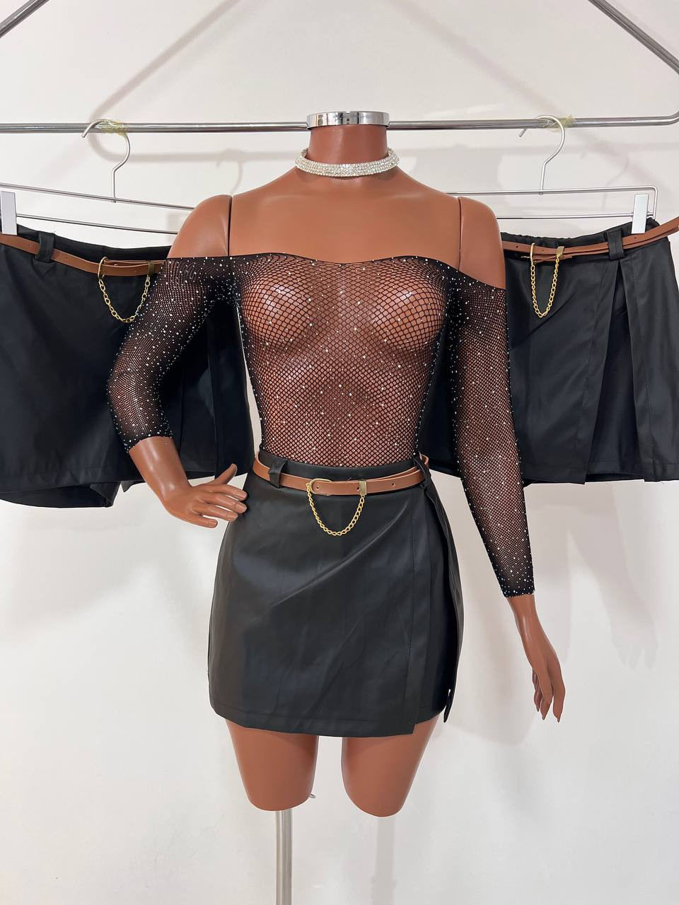 Short  Saia com cinto