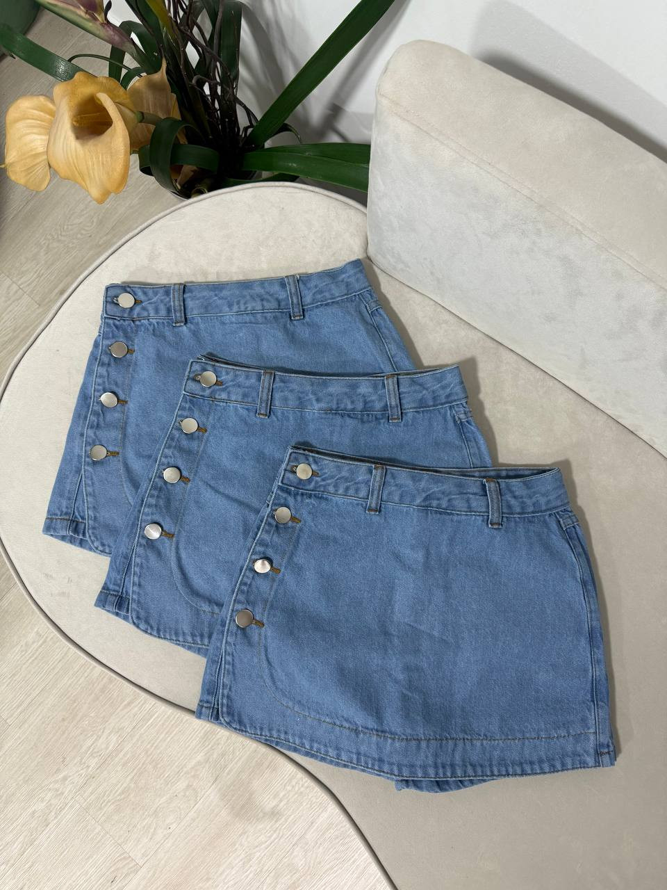 Short Saia Jeans Morgana