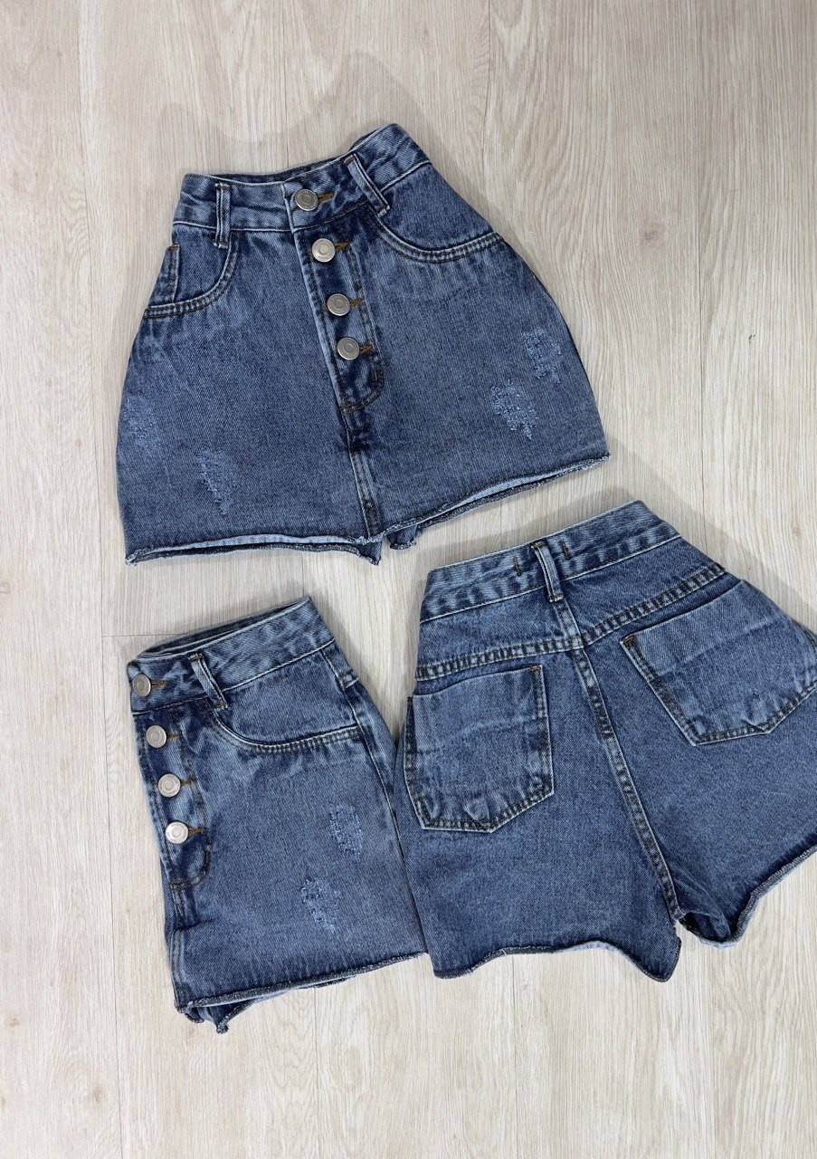 Short Saia Jeans Bianca