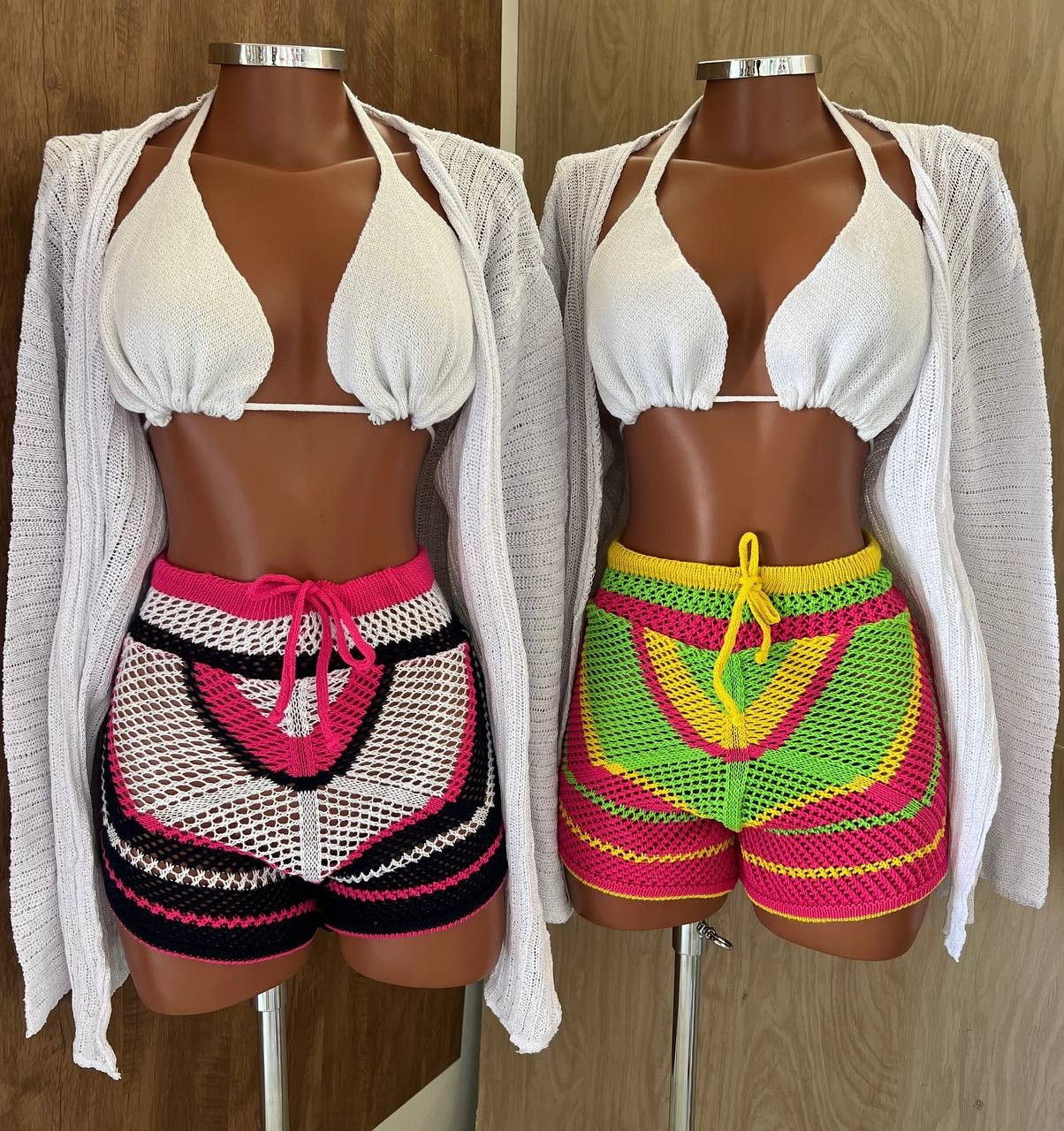 Conjunto kimono Tricô 3 peças