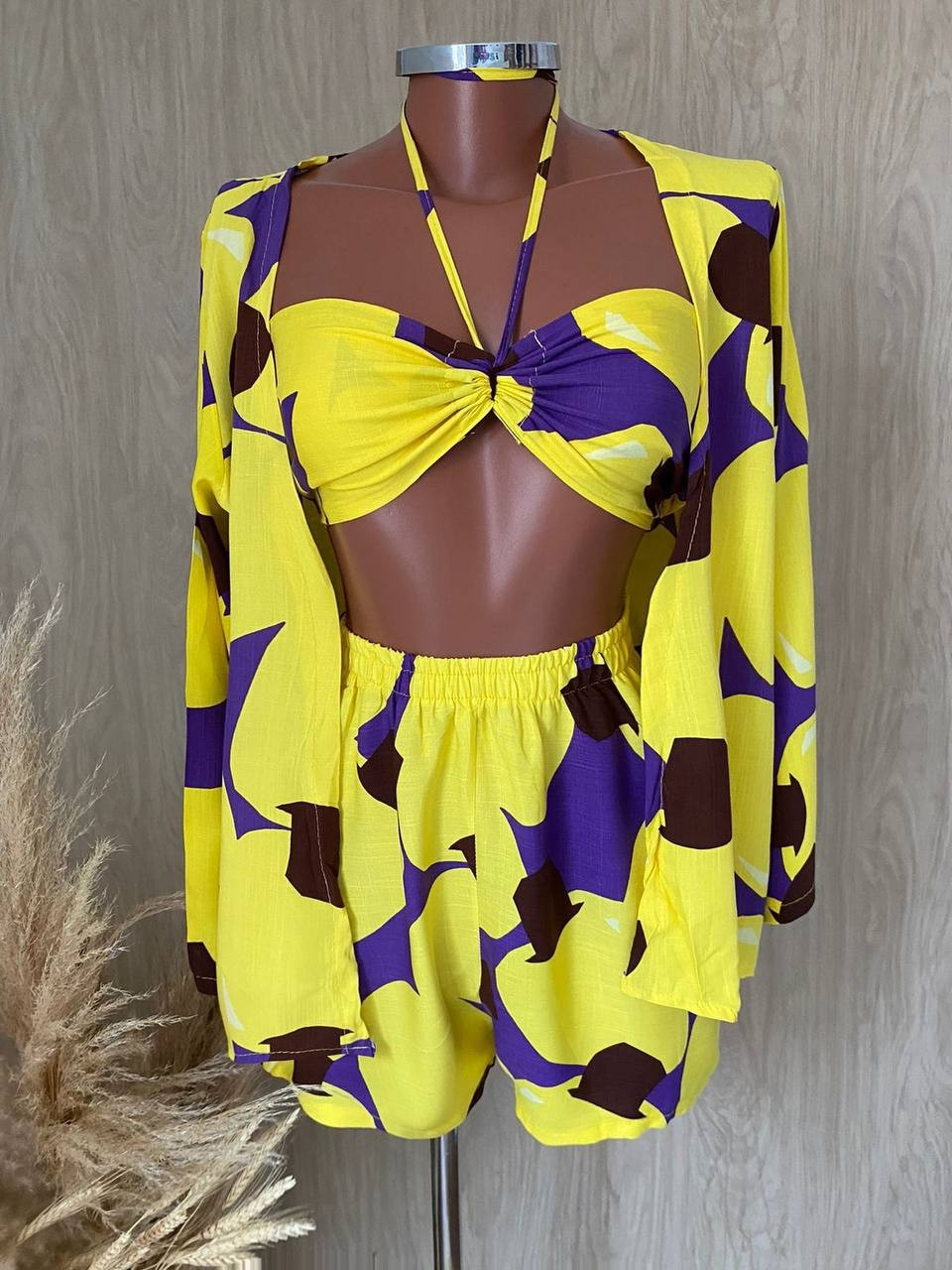 Conjunto kimono 3 peças