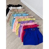 Short Saia Alfaiataria com cinto 