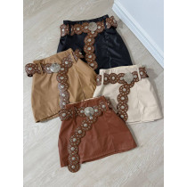 Short Saia com cinto