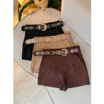 Short alfaiataria com cinto 