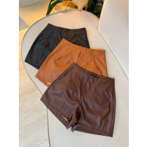 Short Zara Couro eco 