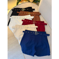 Short com cinto 