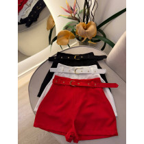 Short Alfaiataria com cinto