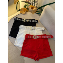 Short Alfaiataria com cinto