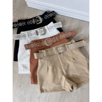 Short Alfaiataria com cinto