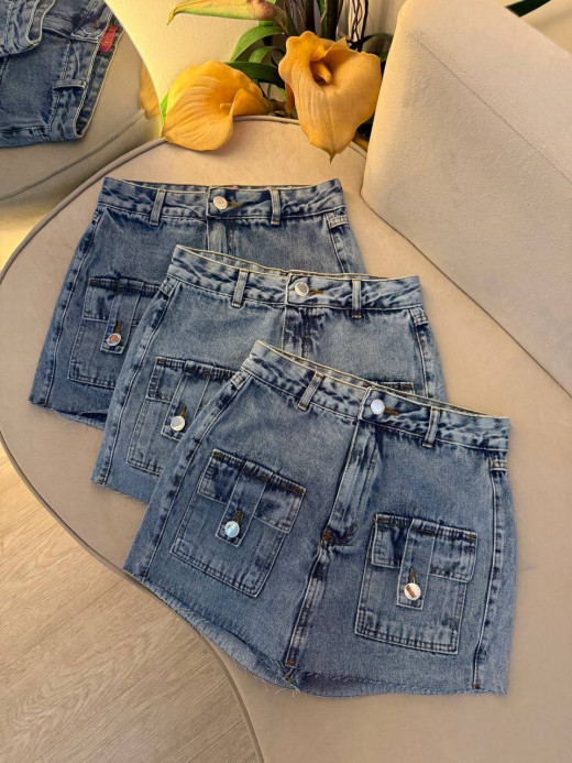 Short Saia Jeans Karla 
