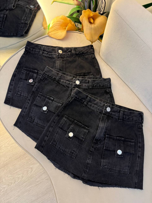 Short Saia Jeans Livia