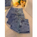 Short Saia  Jeans Bia